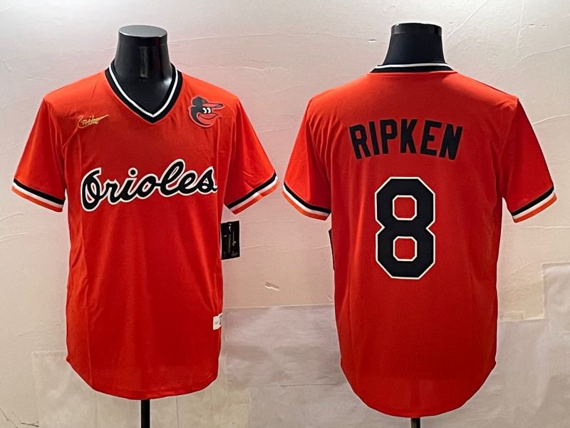 Men Baltimore Orioles #8 Ripken Orange Game Nike 2025 MLB Jersey style 4258